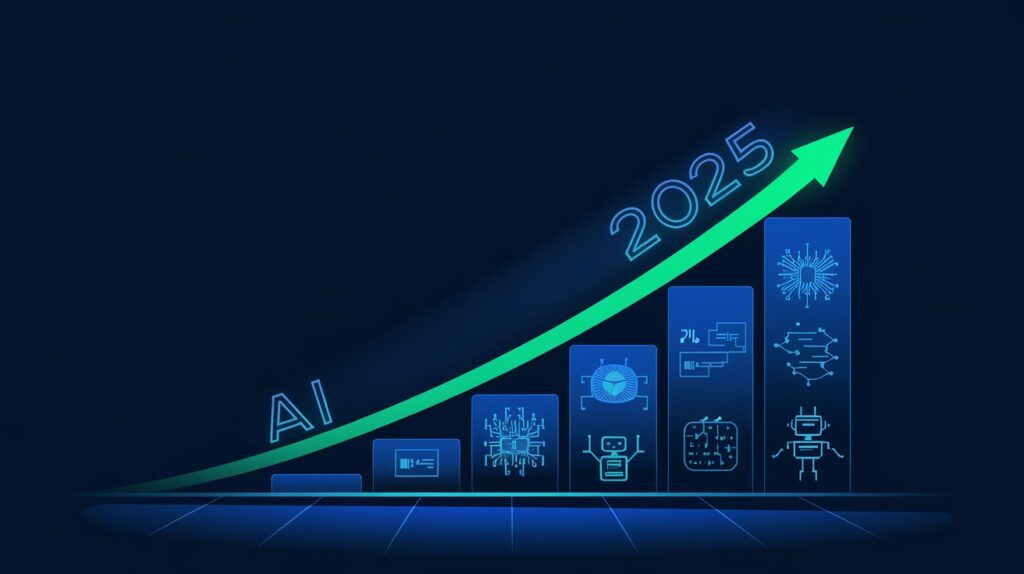 Projected growth when you invest in AI stocks for beginners in 2025