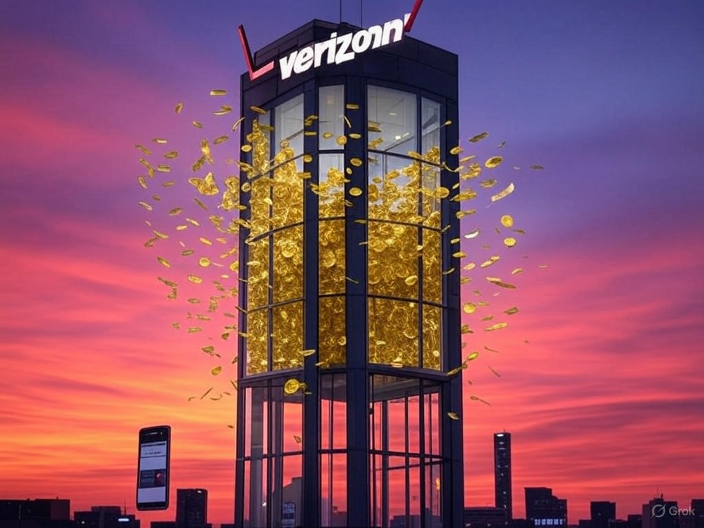 Verizon 5G tower symbolizing its high dividend yield, featured in the Top 5 Dividend Stocks for Beginners in 2025 USA