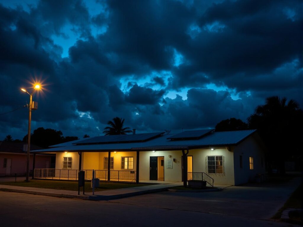 Hospital powered by a microgrid in Puerto Rico, a real-world example of how to profit from microgrid energy stocks in 2025.
